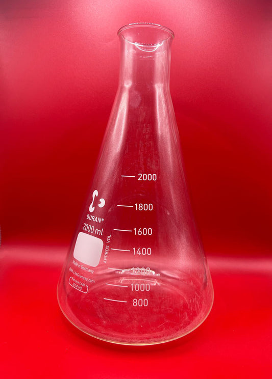 Matraz Erlenmeyer Angosto Borosilicato 2000 ml