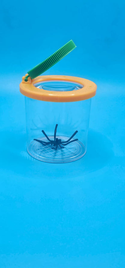 Vaso Lupa Visor de Insectos con Doble Lente 3x y 6x