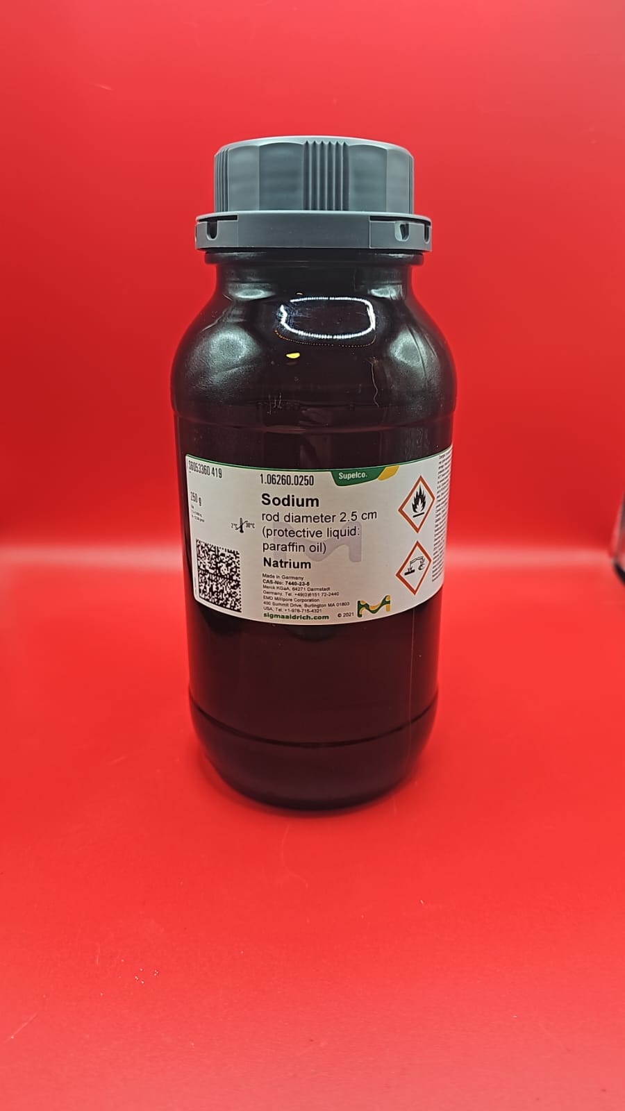 Sodio Metálico 250 Grs